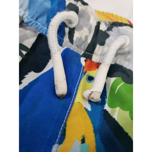 KITH Kids Swim Trunk Voyage Colorful Short Parrot Bird Animal Print Boy Size 12 - Picture 4 of 13